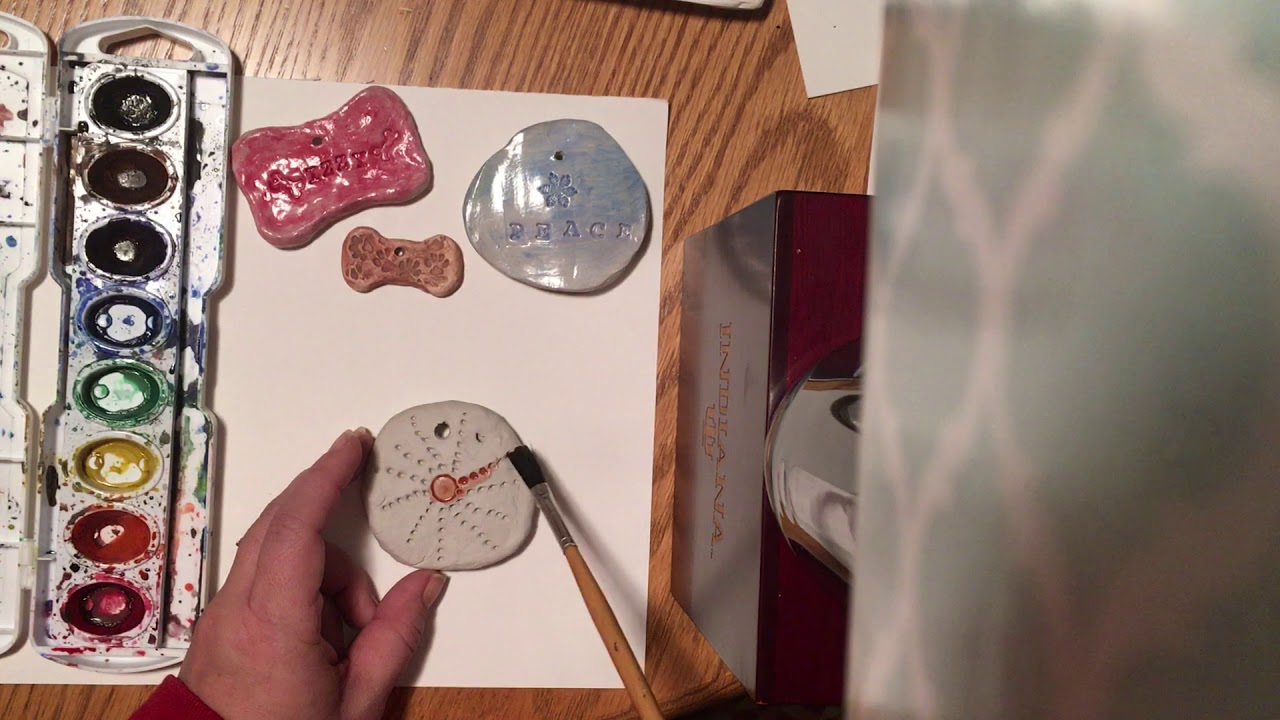 Painting Air Dry Clay With Watercolor YouTube