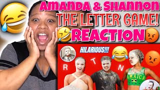 SHAKIA REACTS | AMANDA & SHANNON LETTER GAME  😂