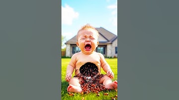 Ants Exploded Out of His Body After Eating Ice Cream 😱🍦#ant #baby #ai
