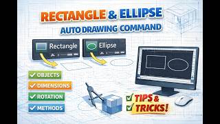 Rectangle & Ellipse Command in AutoCAD Explained | Step-by-Step Guide | Polytechnic/Diploma