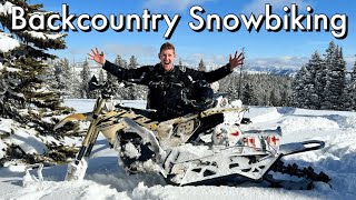Deep Powder Snow-biking in Washington Backcountry