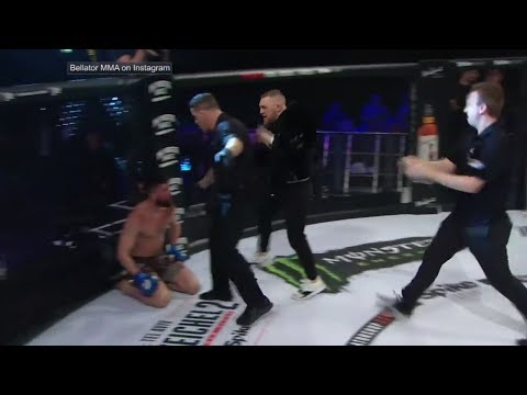 Conor McGregor storms cage and confronts referee | ESPN