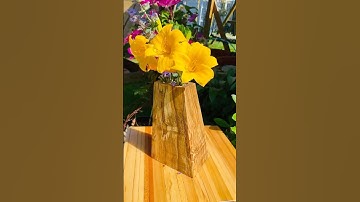 Spalted maple vase  #Asmr #woodwork #handmadewithlove #handmade #woodworking #woodart #flowers