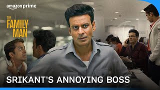 Srikant Hates His Boss 😂 | The Family Man | Manoj Bajpayee | Prime Video India