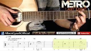 Video thumbnail of "[TUTORIAL] Metro: Last Light - Bad Ending Theme - Guitar Lesson by Albert Gyorfi"