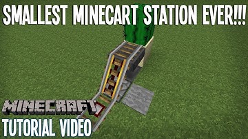 TINY Minecart Station! - [Working] - Minecraft Tutorial