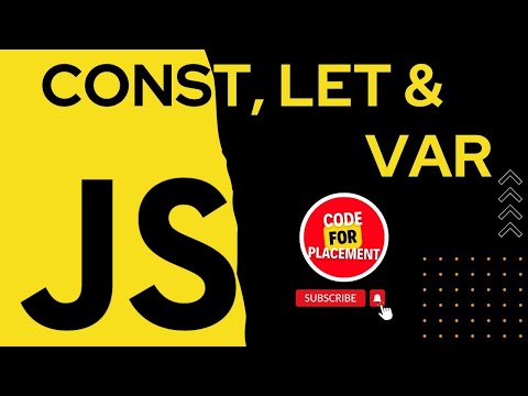 let, var and const in JavaScript I Complete JavaScript Tutorial Series | Lecture 3