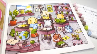 Classroom ✏️📚 Color In Order Series ASMR | Spring-Summer by Bobbie Goods | Ohuhu Markers
