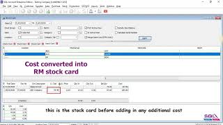 Landing Cost - SQL Accounting Software