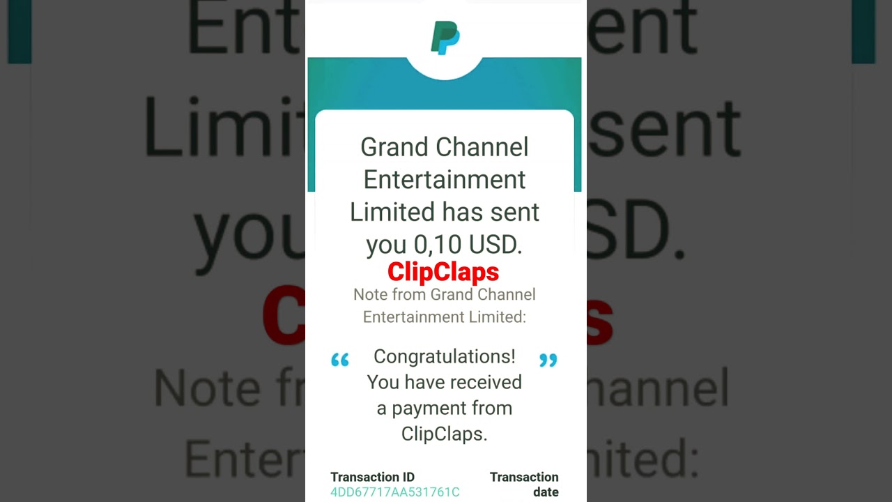 ClipClaps Payment Proof 