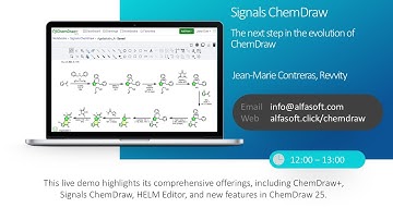 Signals ChemDraw – The next step in the evolution of ChemDraw (Alfasoft Online Demo Days 2025)