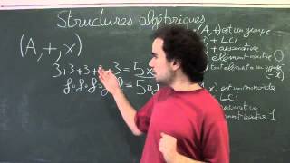 Structures algébriques 9 (Les anneaux - Définition)