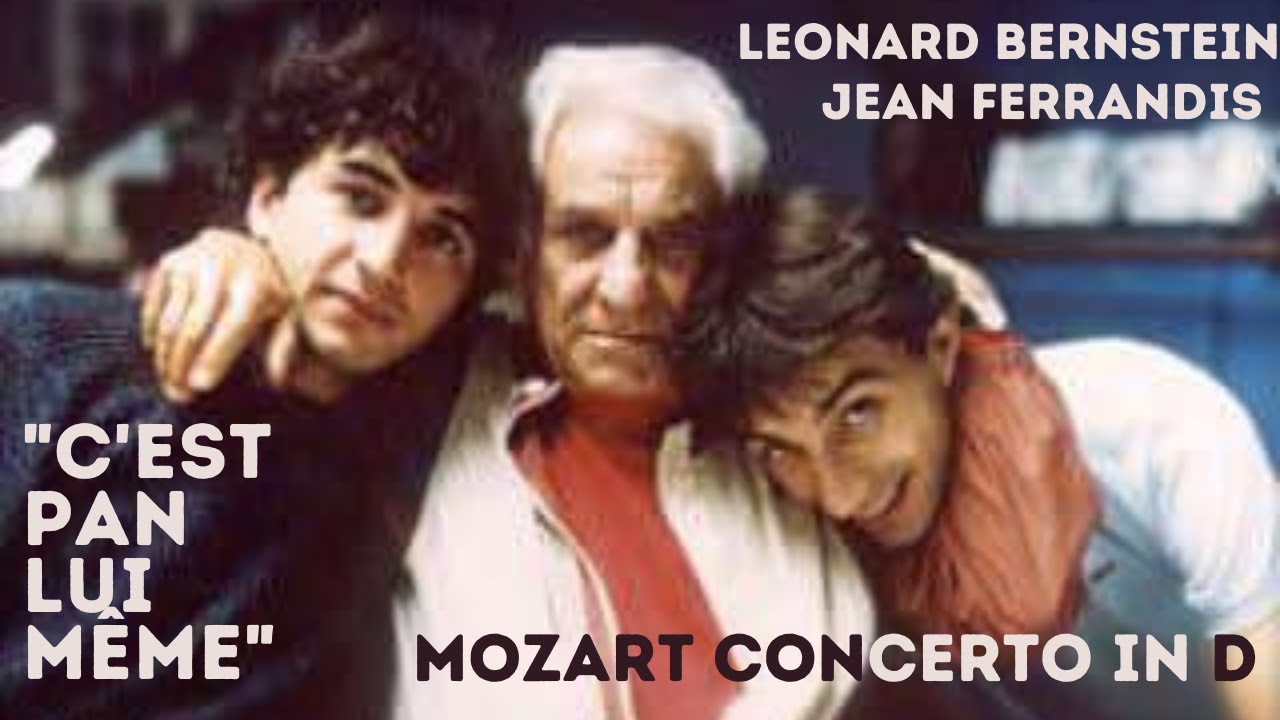 Leonard Bernstein, Jean Ferrandis, Mozart Flute Concerto in D major. K. 314. Bernstein Cadenza!