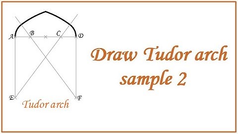 Draw Tudor arch sample (2) by using autocad