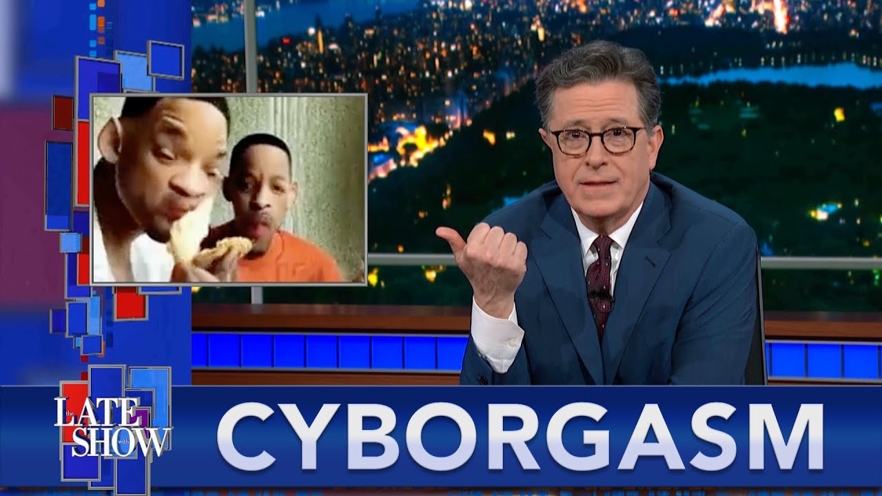 Will Smith Gay Porn - Stephen Colbert's Cyborgasm: Will Smith Eating Spaghetti | GM Cuts CarPlay  | Will AI Ruin Porn? - YouTube