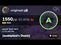 [12.5⭐] Relax | originset | Co shu Nie - asura (cut ver.) [multiplied's Death] +HRRX 93.5% 1550pp 1❌