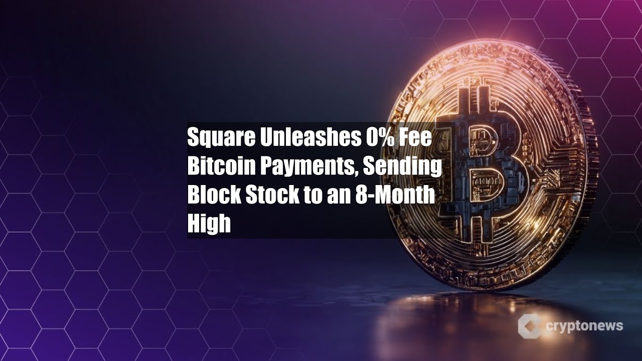 Square Unleashes 0% Fee Bitcoin Payments, Sending Block Stock to - YouTube