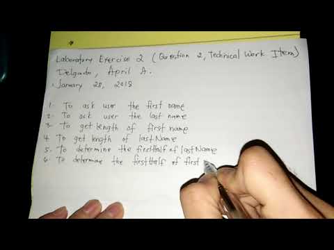 Delgado April Laboratory Exercise 2 question2 technical work item