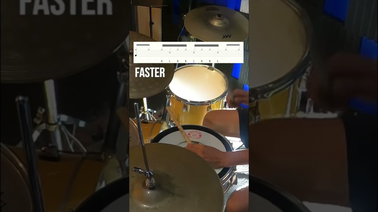 Drums - RLRR LRRL cross stick idea 