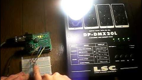 Arduino DMX Shield - send test