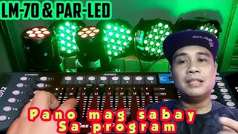 Par-led LP007 & LM-70 basic tutorial, How to Program dmx 512