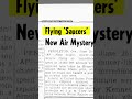 Flying Saucer Phenomenon Overview