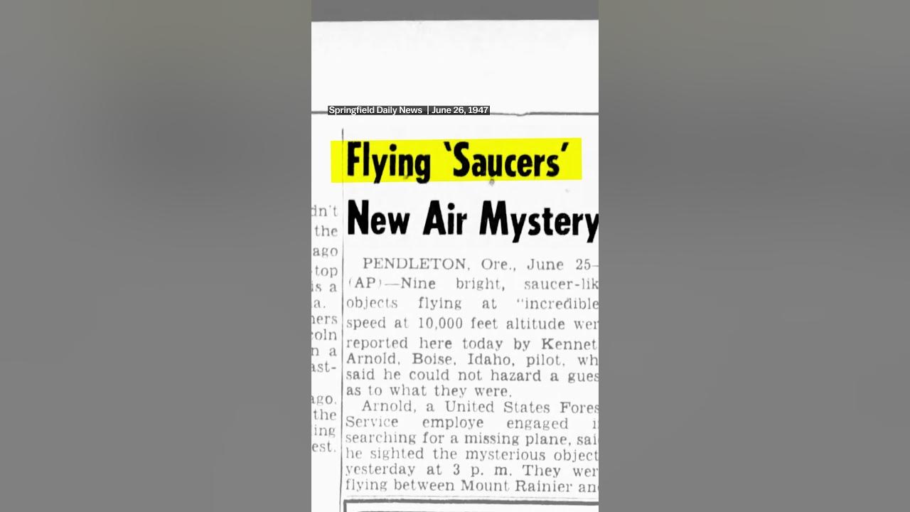 How UFOs became &#8220;flying saucers&#8221; #shorts