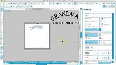 Using the text to path tool in Silhouette Studio