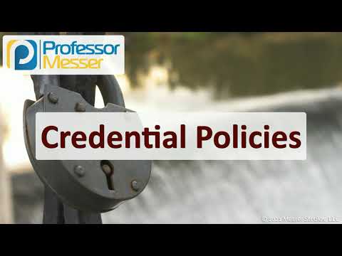 Credential Policies -