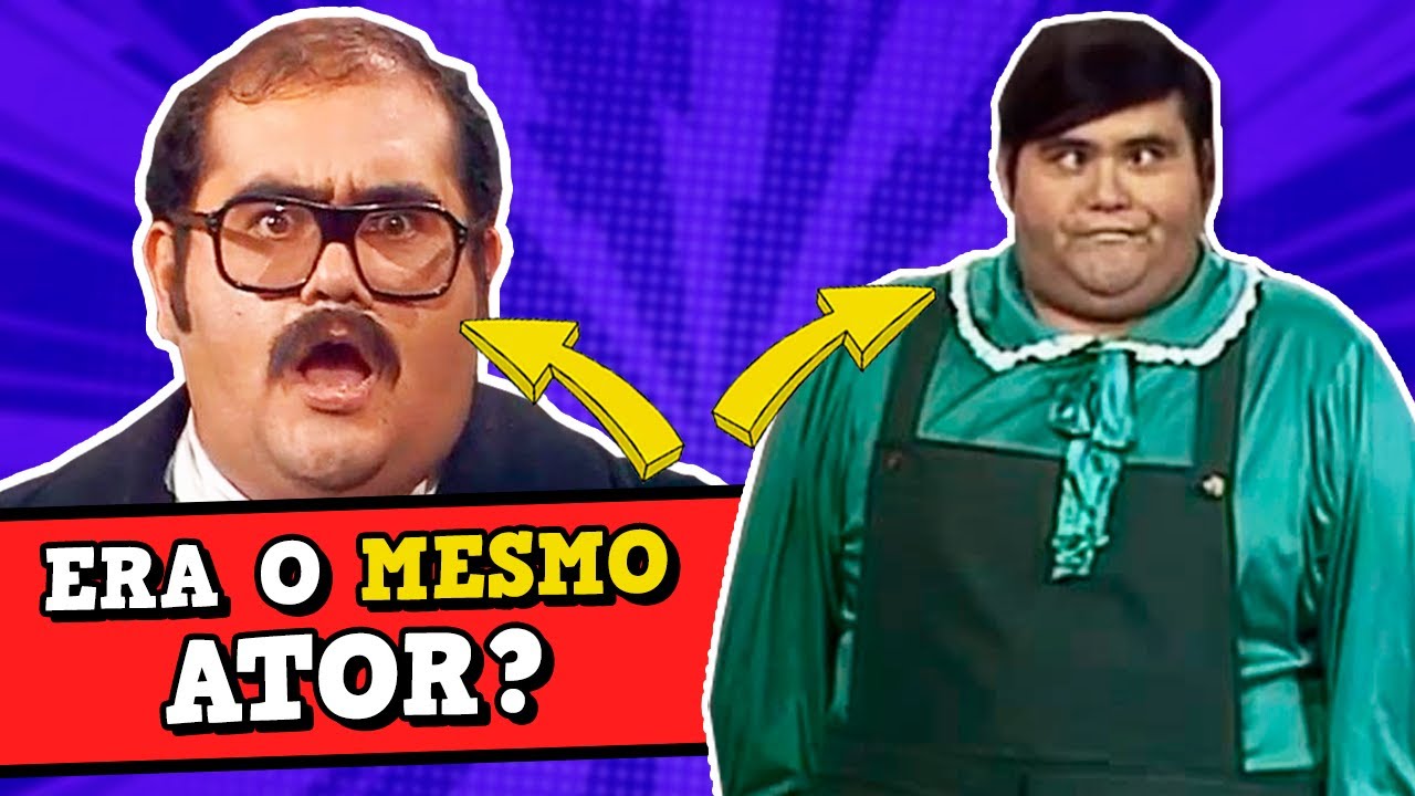 ATORES de CHAVES que fazem MAIS DE UM PERSONAGEM!! 😲