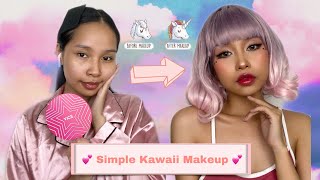🦄 Simple Kawaii Makeup Tutorial 🦄 (Using Vice Cosmetics Products)