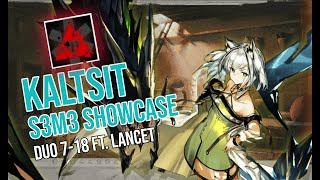 [Arknights] Kal'tsit S3M3 Solo Patriot Army(7-18) feat. Lancet as Spear Bait
