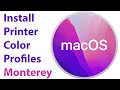 How to Install Color ICC Profiles in macOS Monterey