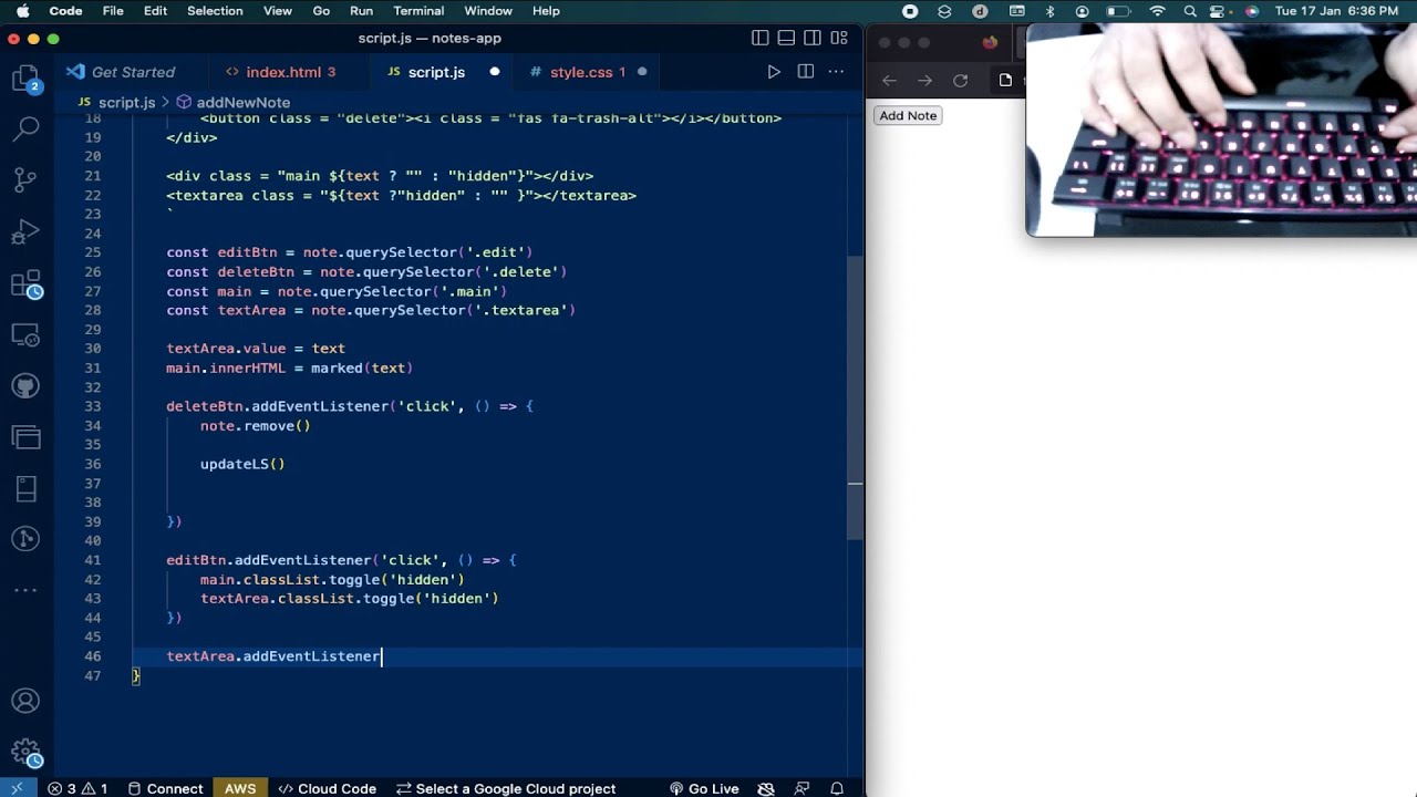Notes App In Javascript: A Step-By-Step Guide - YouTube