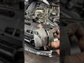 Mercedes-Benz C class, tensioner and fan belt replaced