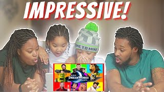 FIRST TIME FAMILY REACTION TO Epic Dreamworks Impressions Medley - Peter Hollens ft. Brian Hull