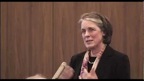 Chief Justice Mrs. Susan Denham speaks at the laun...