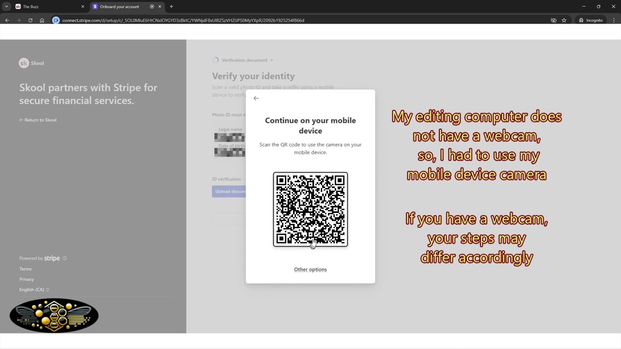 The Buzz - Skool - Adding Bank Info To Receive Payments