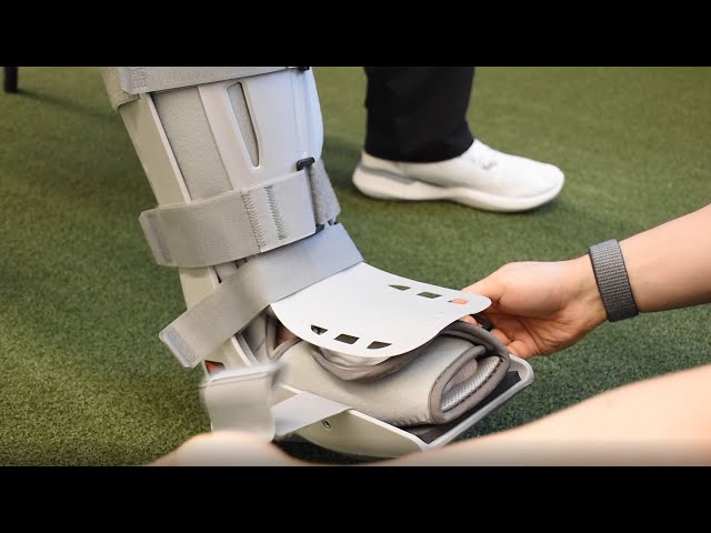 How to Put On and Take Off the Breg Genesis Full Shell Walker Boot 