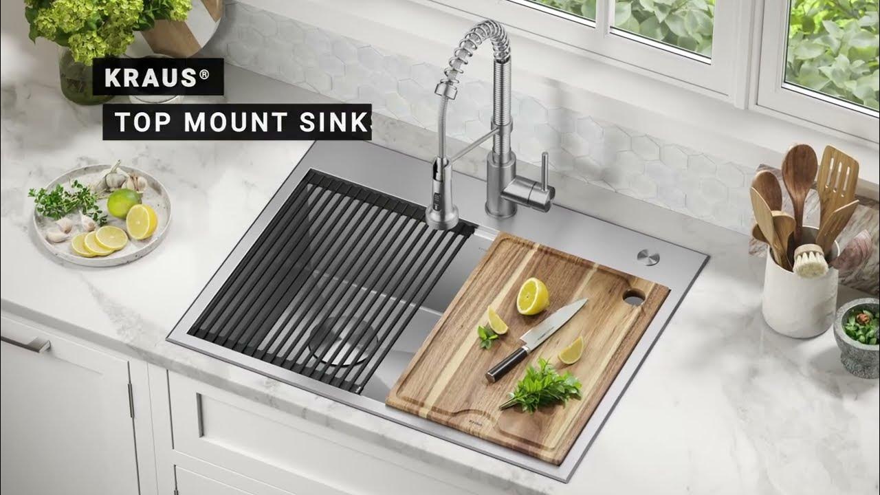 Elevate Your Kitchen EASILY with Kraus DropIn Sinks (Easy DIY