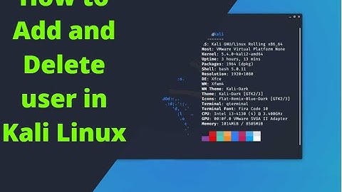 ||How to Add and Delete user in Kali Linux| |100% Working Method.|| #Infosys_Force