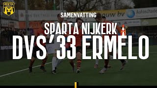 SPARTA NIJKERK WINT RUIM VAN DVS | Samenvatting - Derde Divisie