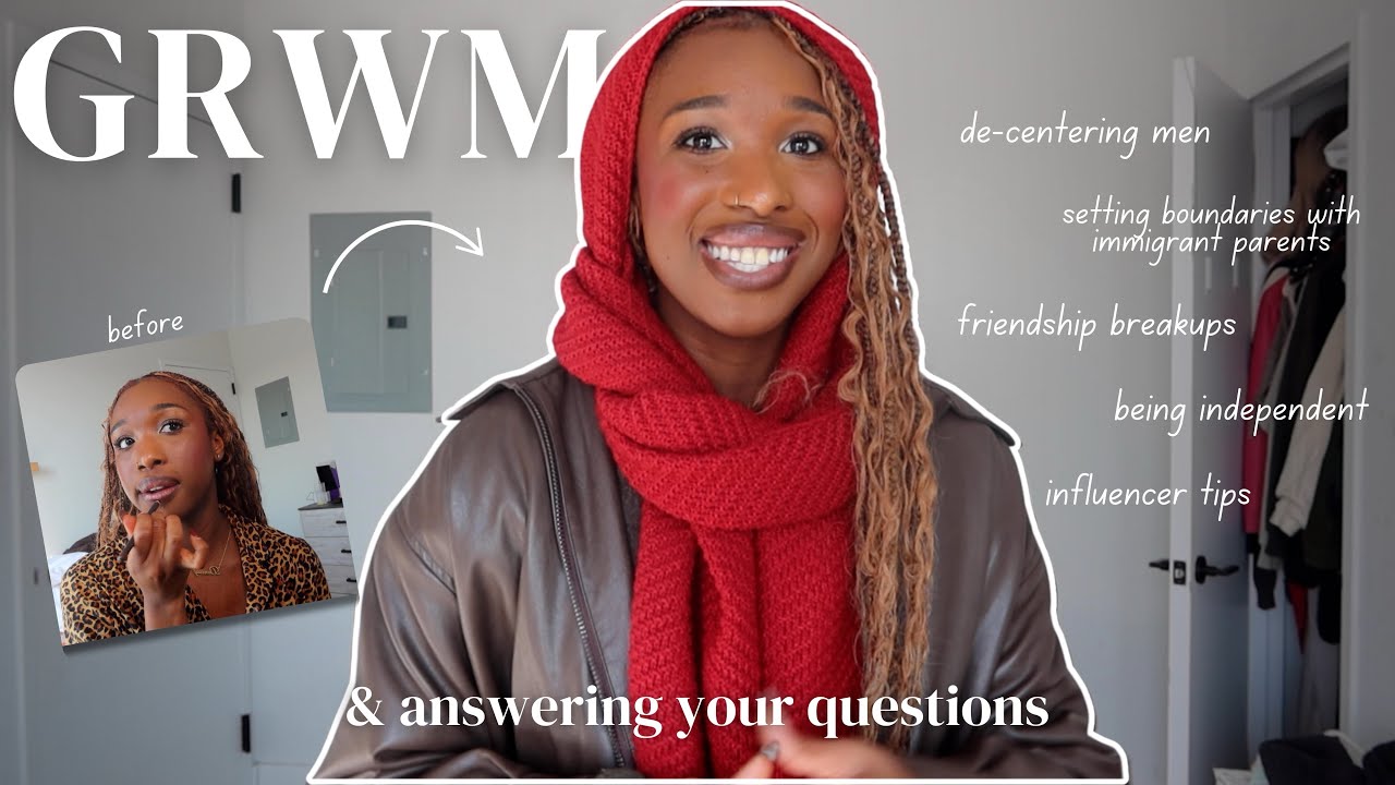 GRWM (answering your pressing questions, confidence tips, anxiety,relationship with God, 2025 me)