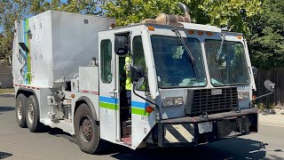Recology Davis | Lodal Evo MSL Garbage Truck Packing Cardboard
