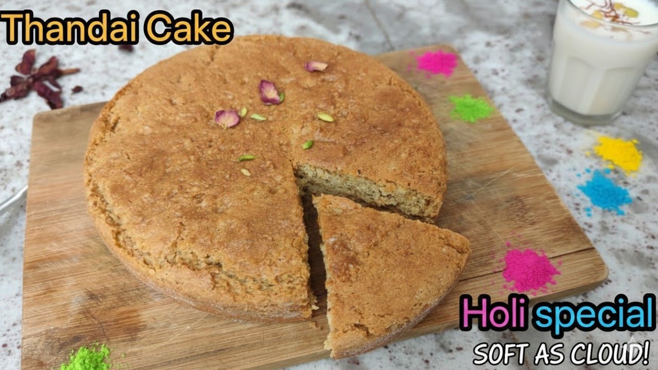 Best Eggless Thandai Cake Step-by-Step | Holi Recipes 2026