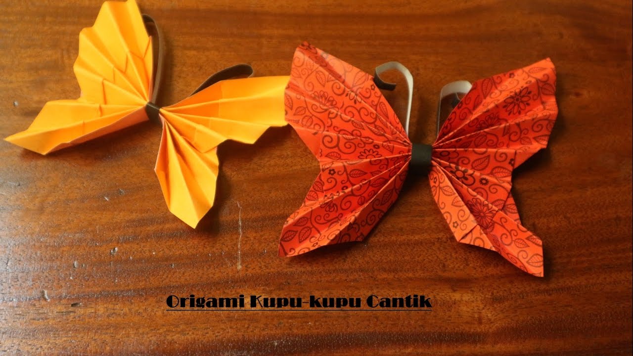 Cara Membuat Origami Kupu Kupu Cantik YouTube