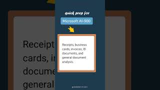 Form Recognizer Prebuilt Models - Microsoft AI-900