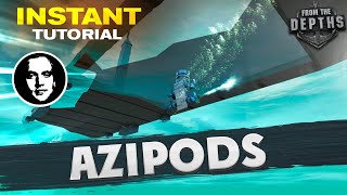How To Build Azipods Propellers On Spinblocks - From The Depths Instant Tutorial