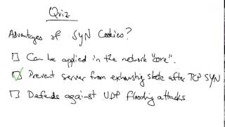 4   TCP SYN Cookie Quiz Answer