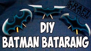 How to make Batman little Batarangs Diy with templates